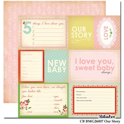 Carta Bella - Baby Mine Girl - Our Story 12x12"