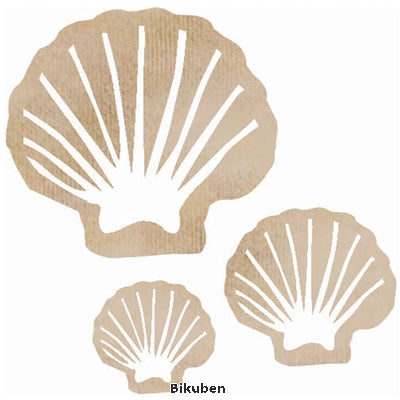 KaiserCraft - Wood Flourishes - Clam Shells