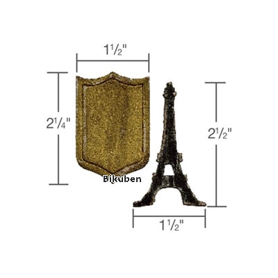Sizzix - Tim Holtz Alterations - Eiffel Tower & Shield - Movers & Shapers Dies