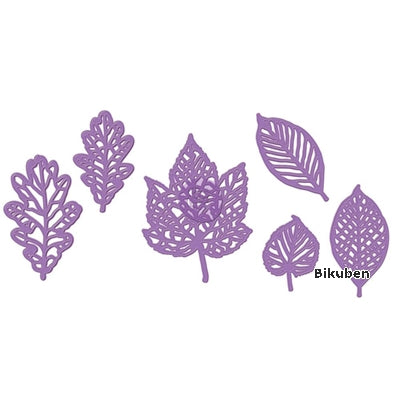 Prima - Purple Metal Die - Forest Leaves