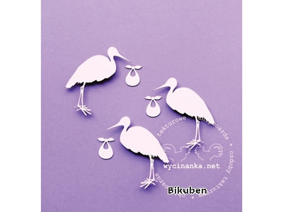 Wycinanka - Chipboard - Stork
