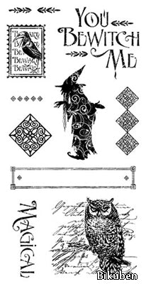 Hampton Art & Graphic45 - Cling Stamp - An Eeire Tale 2