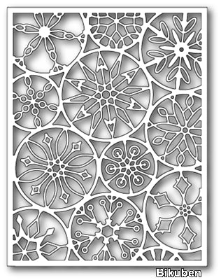 Poppystamps - Dies - Mod Snowflake Background
