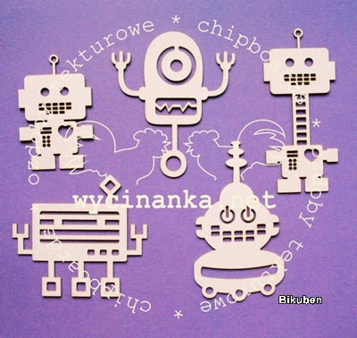 Wycinanka - Chipboard - Robots