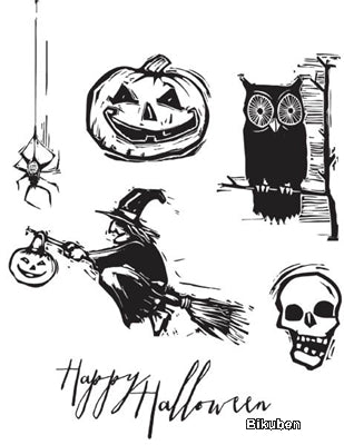Tim Holtz Collection - Carved Halloween - Stamps