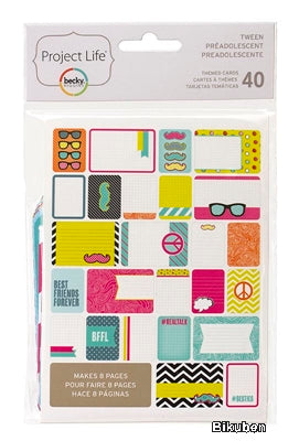 American Crafts - Project Life - Themed Cards - Tween
