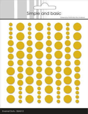 Simple and Basics - Enamel Dots - Mustard