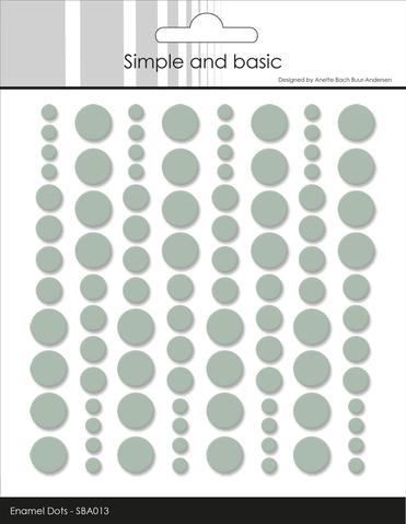 Simple and Basics - Enamel Dots - Sage