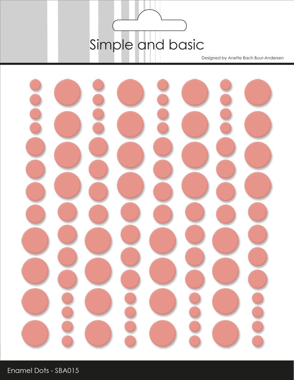 Simple and Basics - Enamel Dots - Fresh Peach