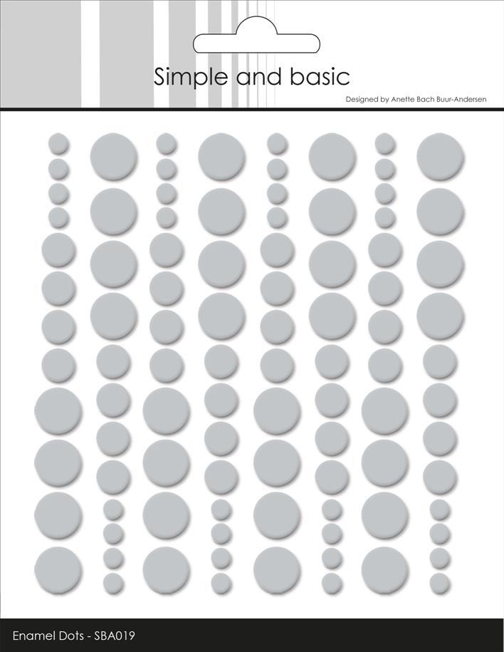 Simple and Basics - Enamel Dots - Cool Grey