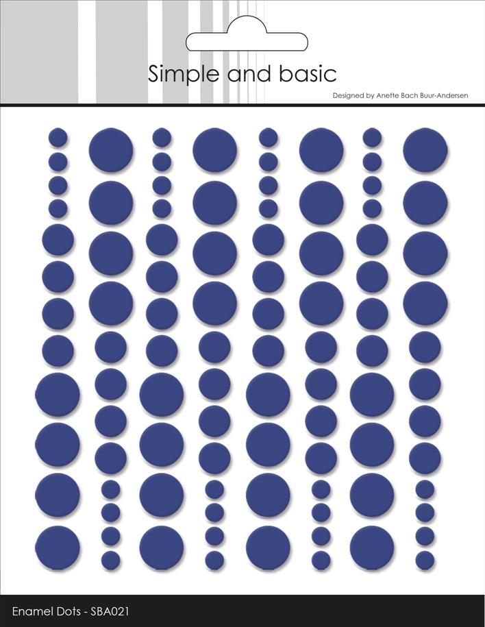 Simple and Basics - Enamel Dots - Royal Blue