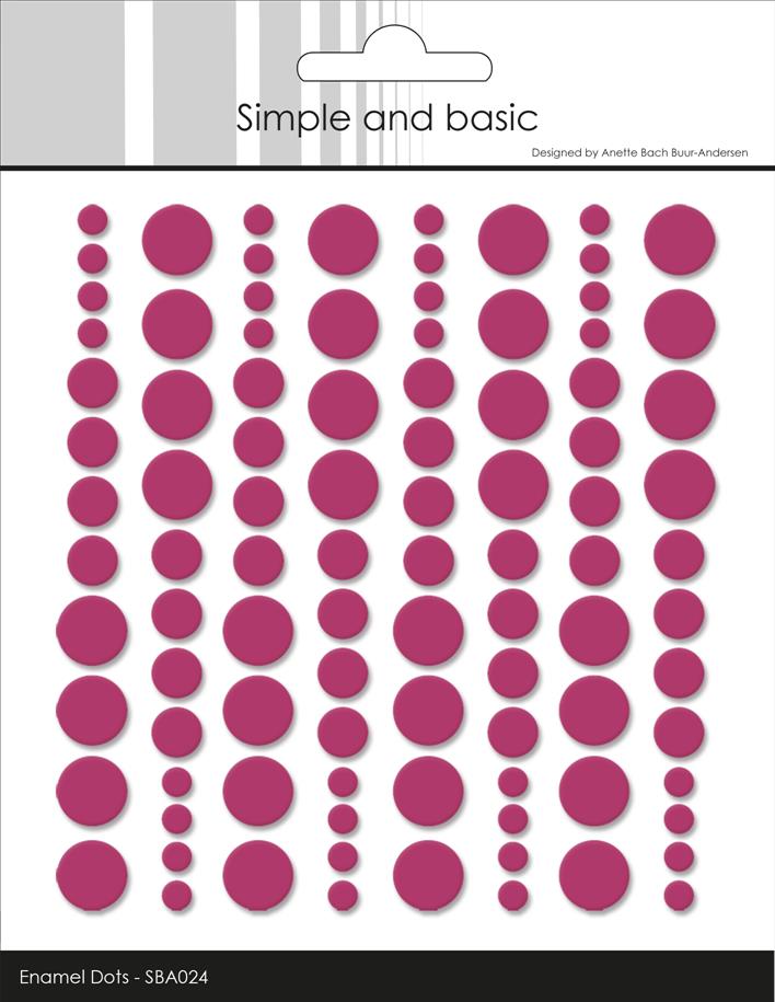 Simple and Basics - Enamel Dots - Wine