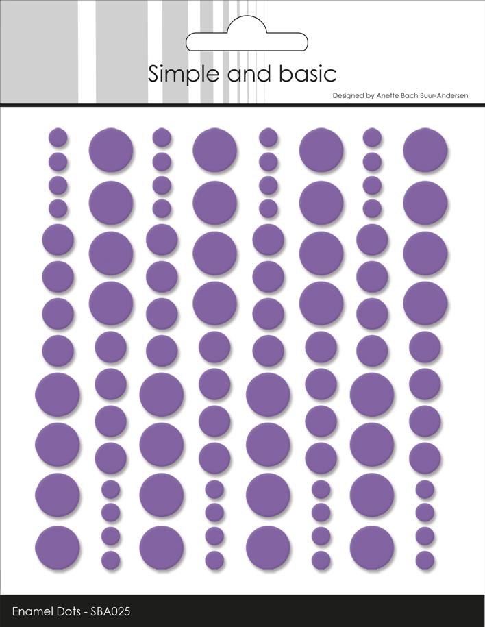 Simple and Basics - Enamel Dots - Purple