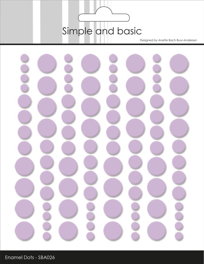Simple and Basics - Enamel Dots - Light Purple