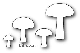Poppystamps - Dies - Forest Mushrooms