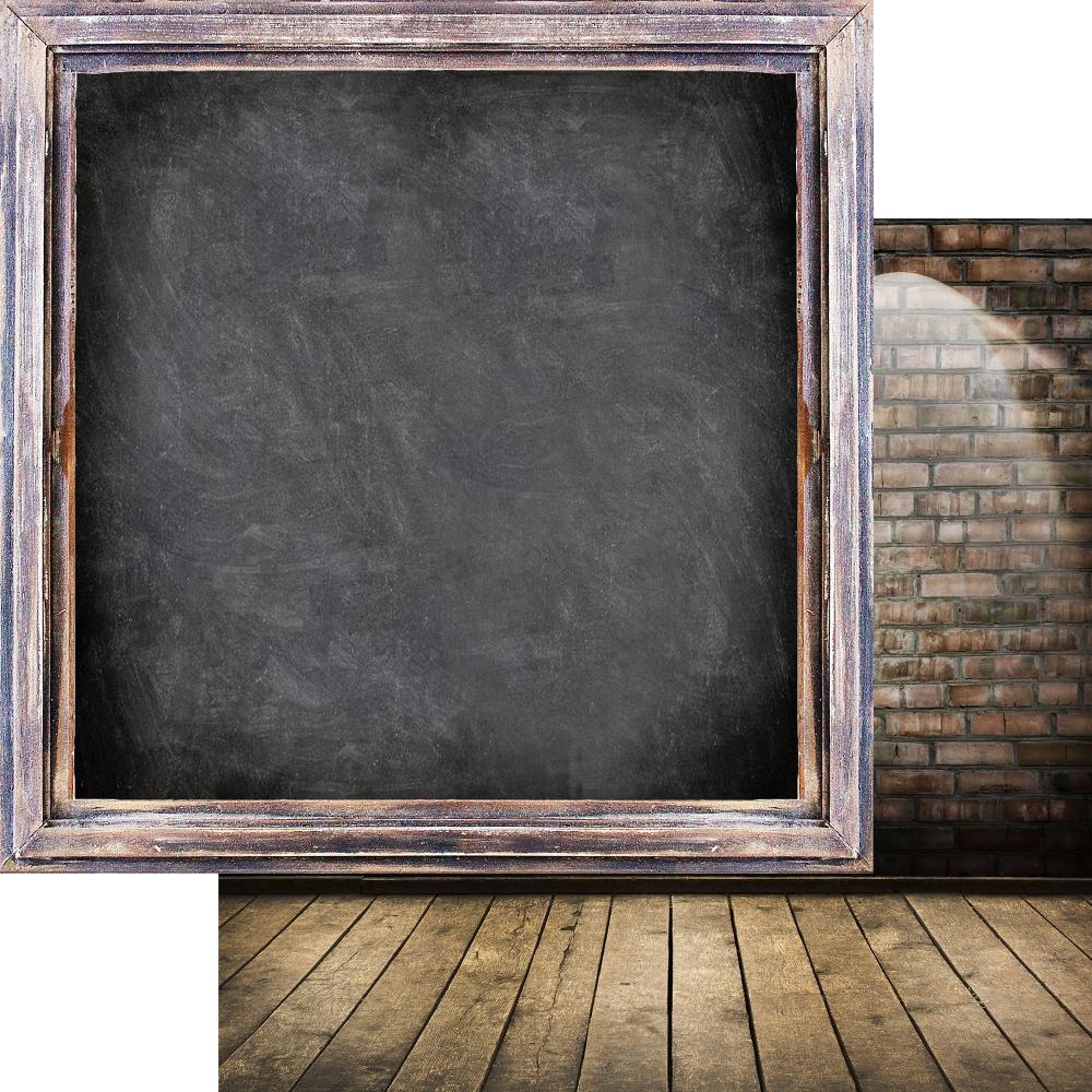 Asuka Studio - Brick Wall & Frames - Chalkboard -  12 x 12"