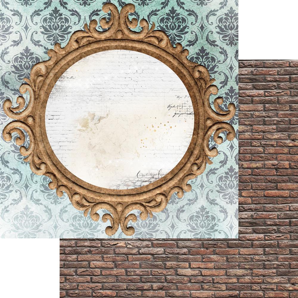 Asuka Studio - Brick Wall & Frames - Mirror Mirror -  12 x 12"