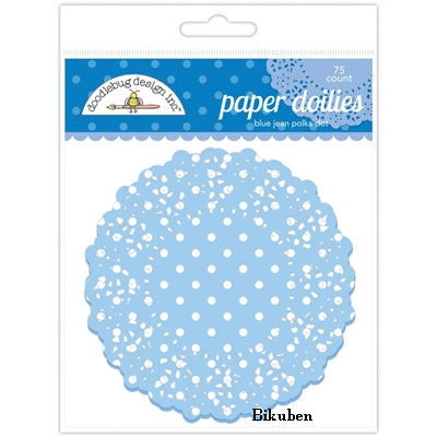 Doodlebug - Paper Doilies - Blue Jean Dot