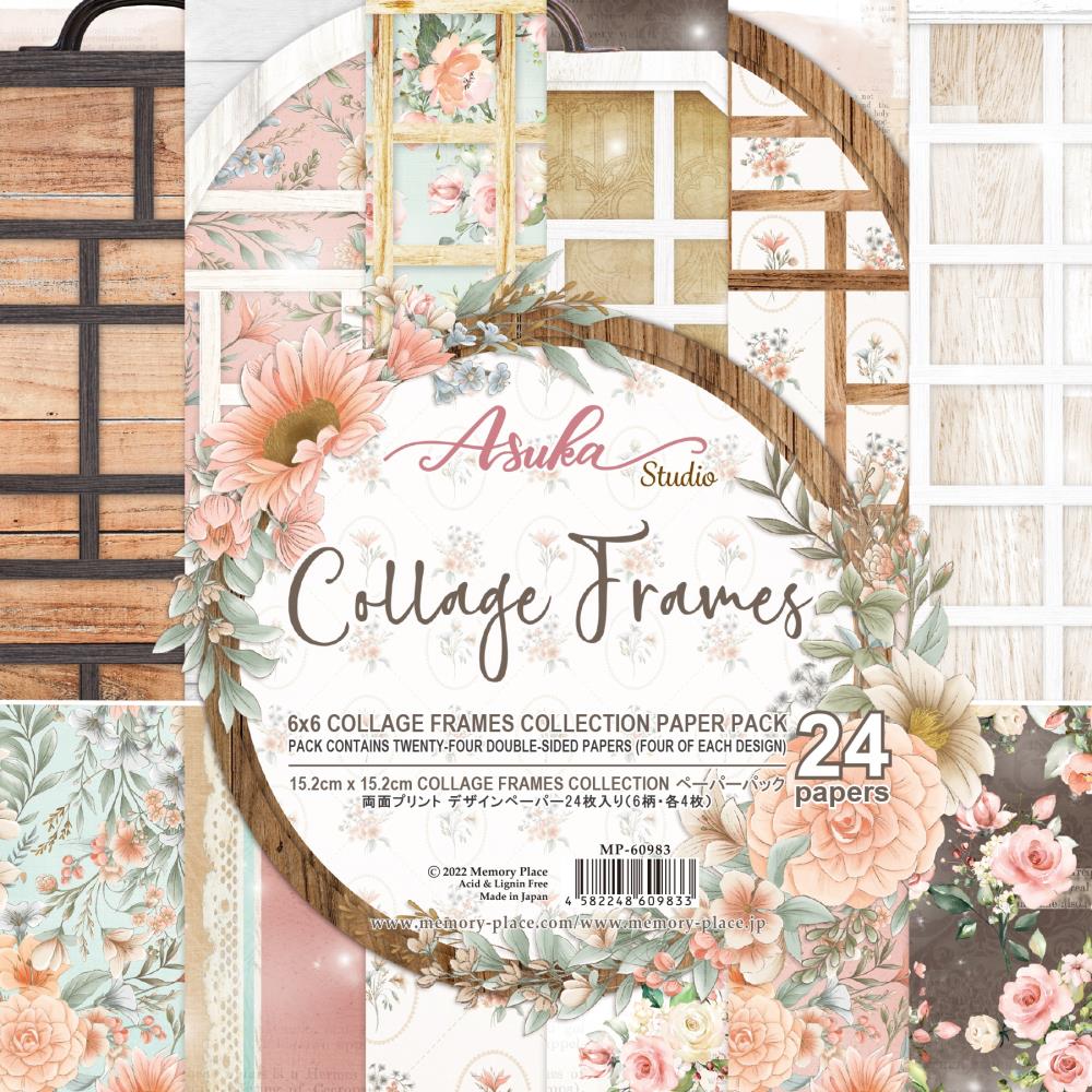 Asuka Studio - Collage Frames - Paper Pack  -  6 x 6"