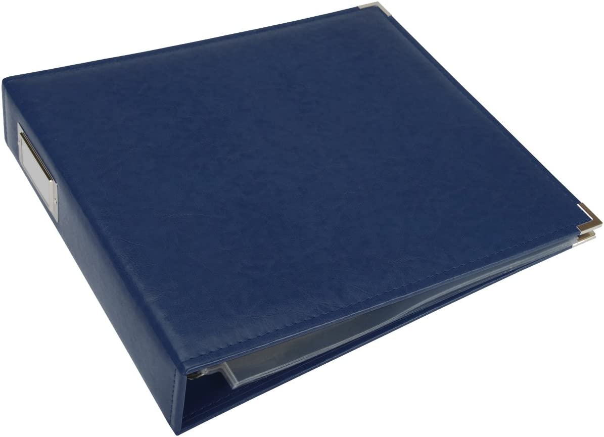 We R Memory Keepers - Classic Leather 12x12" Ring Album - Cobalt