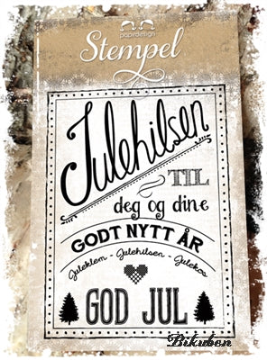 Papirdesign - Julehilsen og Juleklem - Clearstamps 