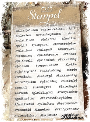 Papirdesign - Hashtags - Clearstamps 