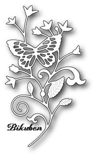 Poppystamps - Dies - Elsa Butterfly Branch