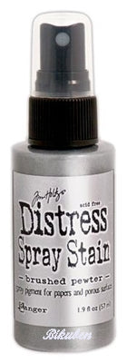 Distress Spray Stain: Brushed Pewter - Metallic