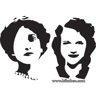 Dina Wakley Media - Stencil - Steciled Women