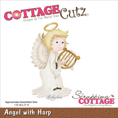 Cottagecutz - Angel with Harp Dies