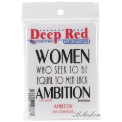 Deep Red Stamps - Ambition - Cling Stamp