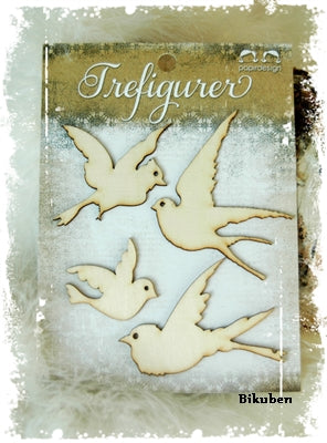 Papirdesign - Trefigurer - Fugler 