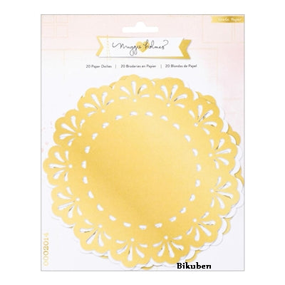 American Crafts - Maggie Holmes - Gold & White Doilies