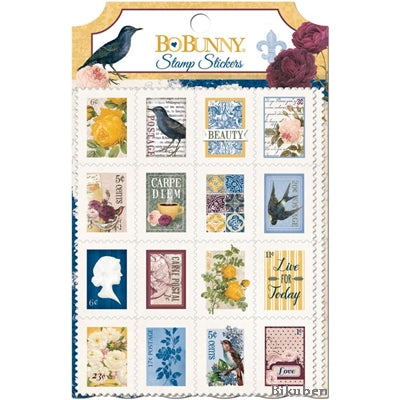 BoBunny - Rose Cafe - Stamp Stickers