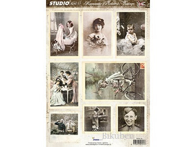 Studiolight - Utstanset - Romantic Pictures - Vintage