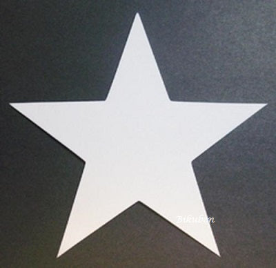 Kort og Godt: Diecuts - Stjerne Hvit - Large
