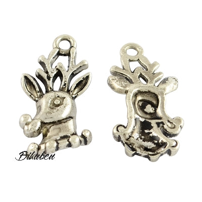 Charms - Antique Silver - Deer