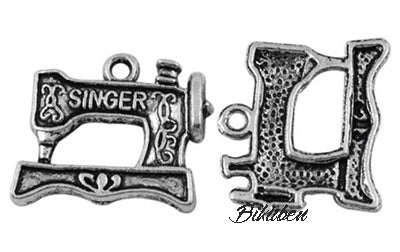 Charms - Antique Silver - Singer Symaskin