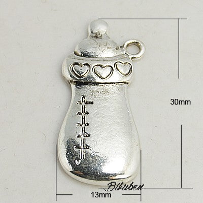 Charms - Antique Silver - Baby Bottle