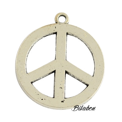 Charms - Antique Silver - Peace Sign