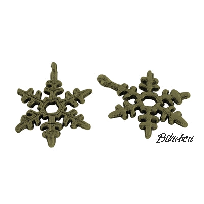 Charms - Antique Bronze - Snowflake