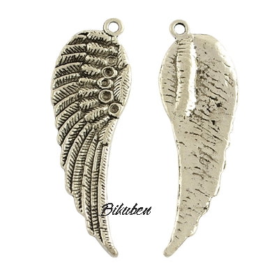 Charms - Antique Silver - Wing