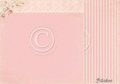 Pion Design - Paris Flea Market - Pink Lace 12x12"