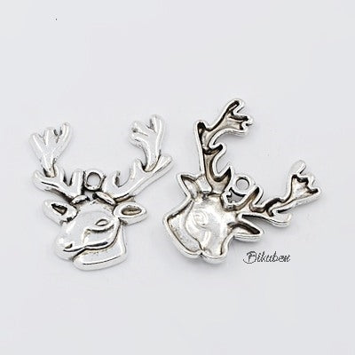 Charms - Antique Silver - Reindeer