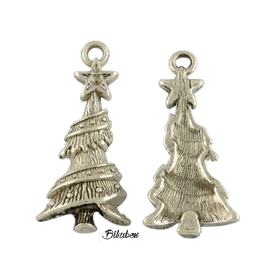 Charms - Antique Silver - Skinny Christmas Tree