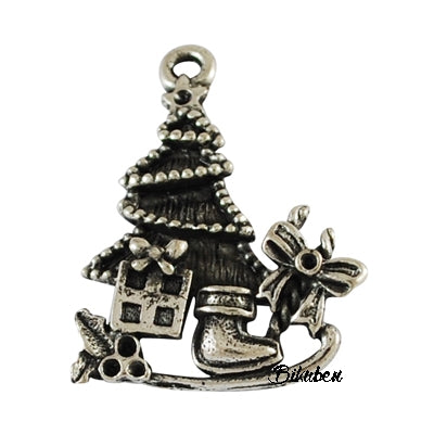 Charms - Antique Silver - Christmas themed