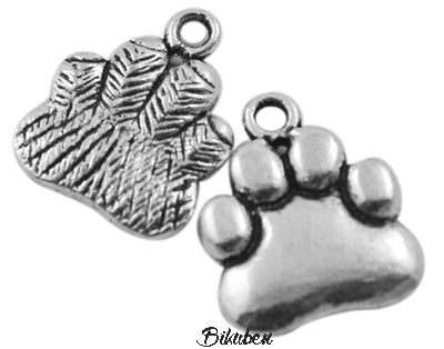 Charms - Antique Silver - Paw Print