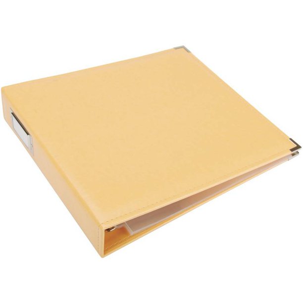We R Memory Keepers - Classic Leather (Faux) Album 12x12" - Buttercup