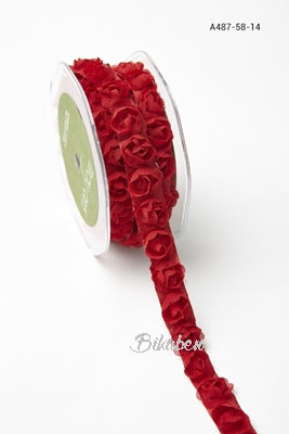 May Arts - Rosettes Ribbon - Red - METERSVIS