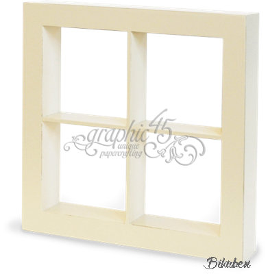 Graphic45 - Window Shadow Box - Ivory